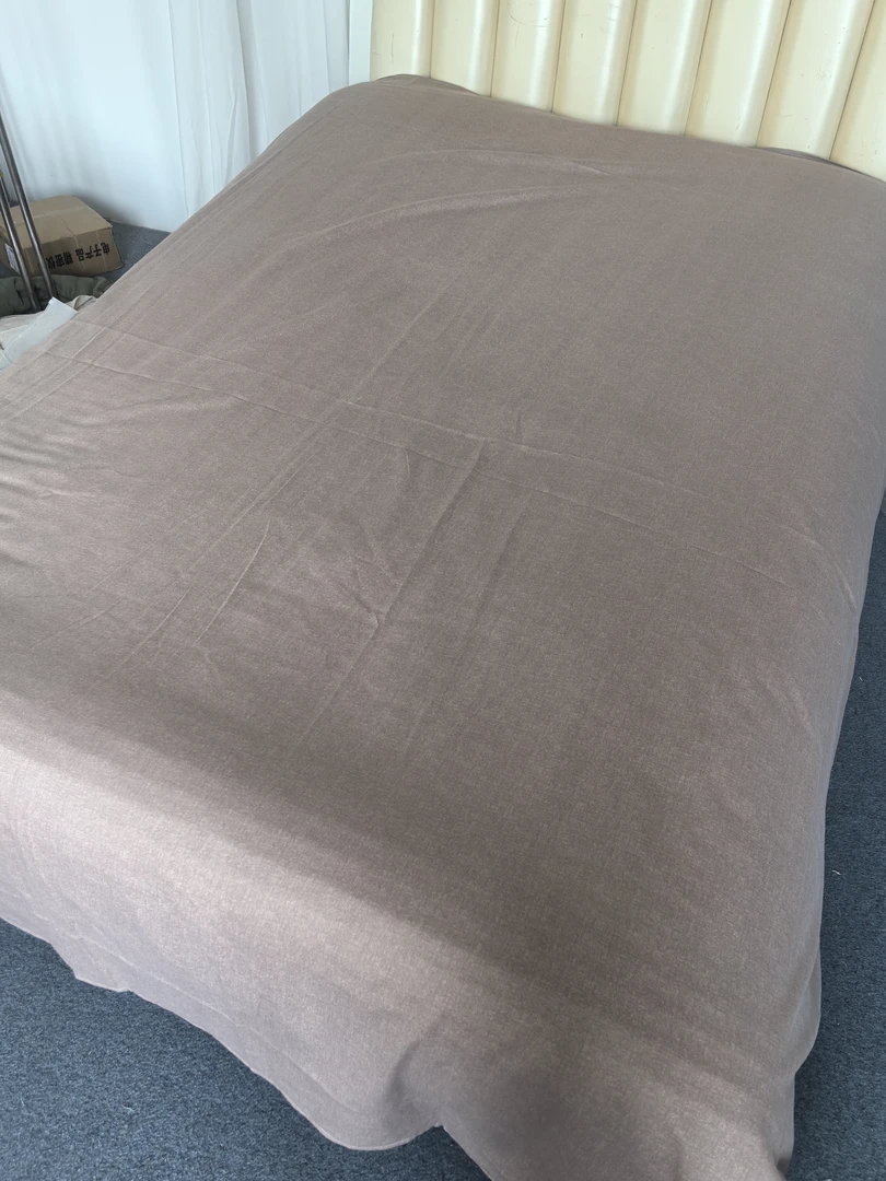 《小华外贸》约245x250 咖啡色加厚磨毛棉质大床单 发一个