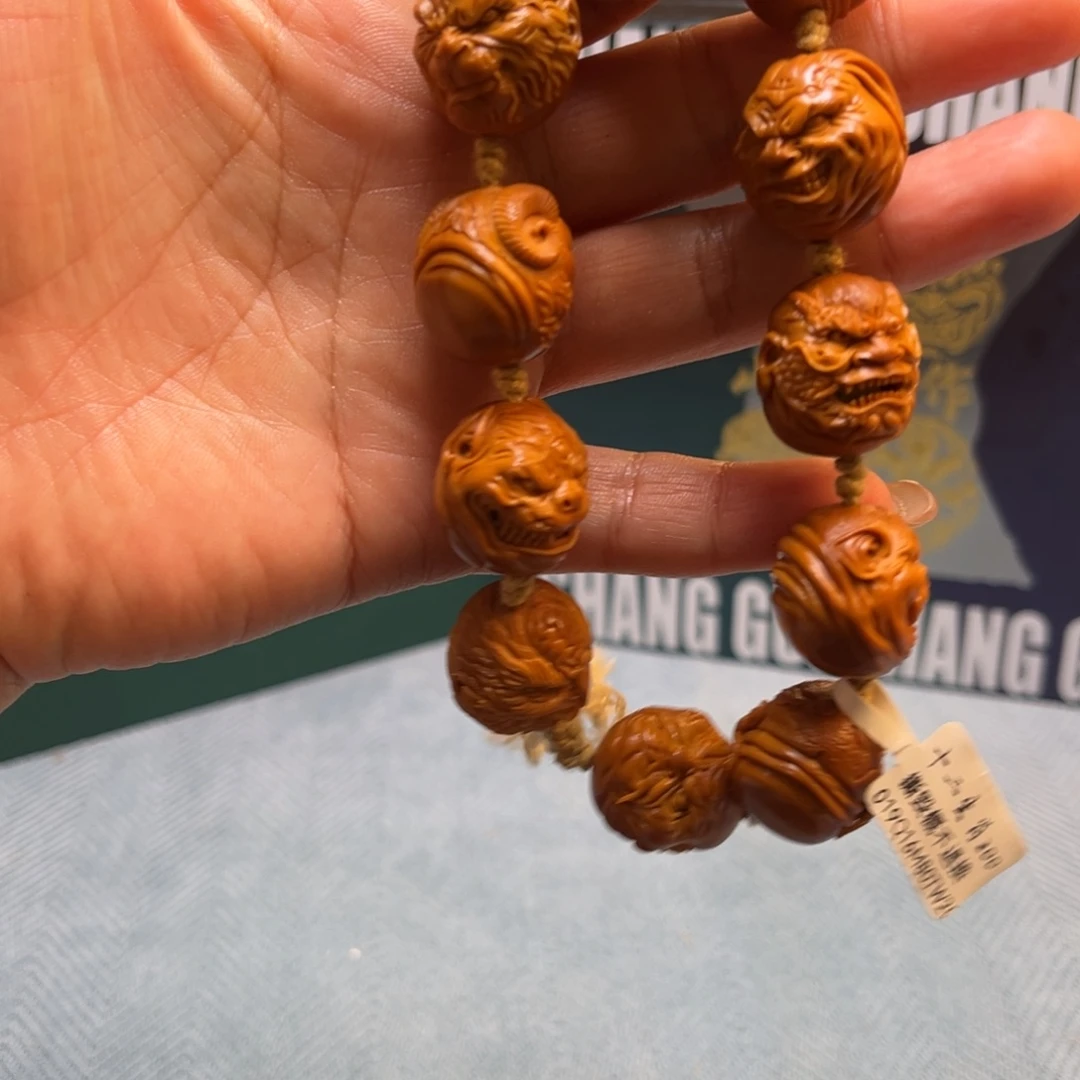 泰***然手串/手链橄榄核［纯手工］橄榄核纯手工雕刻十二生肖翟019