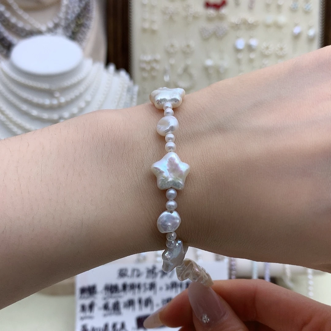 银S925镶嵌耳饰淡水珍珠