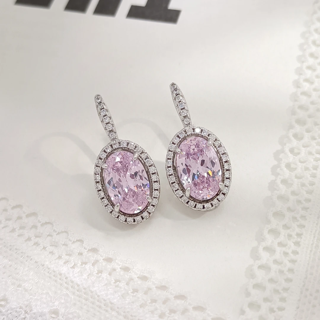 铜合金合成锆石耳饰 FXLM-54256 耳环欧美百搭时尚欧美简约气质