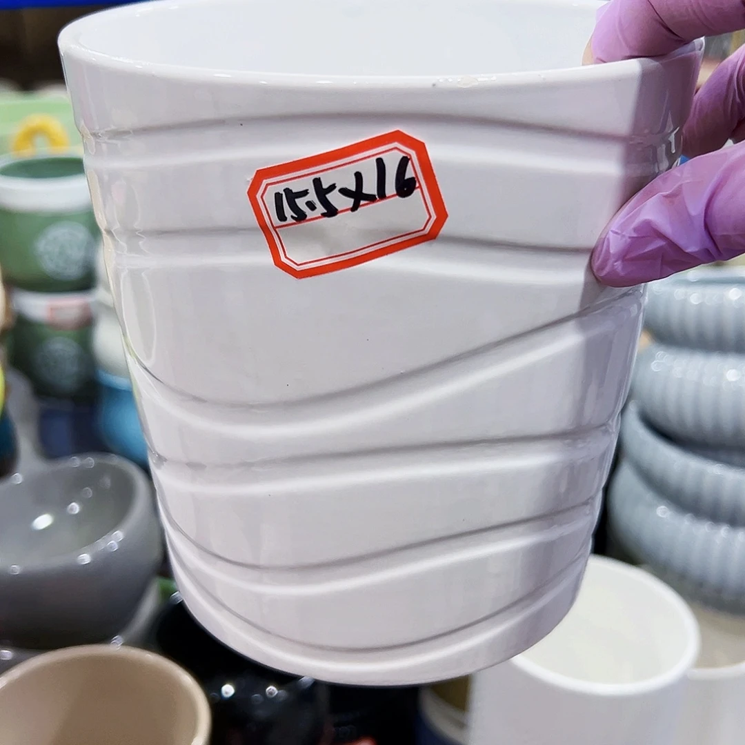 外贸尾单陶瓷花盆凑单10米包邮