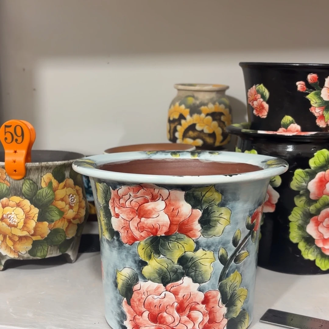 景德镇手绘花盆陶瓷15/14