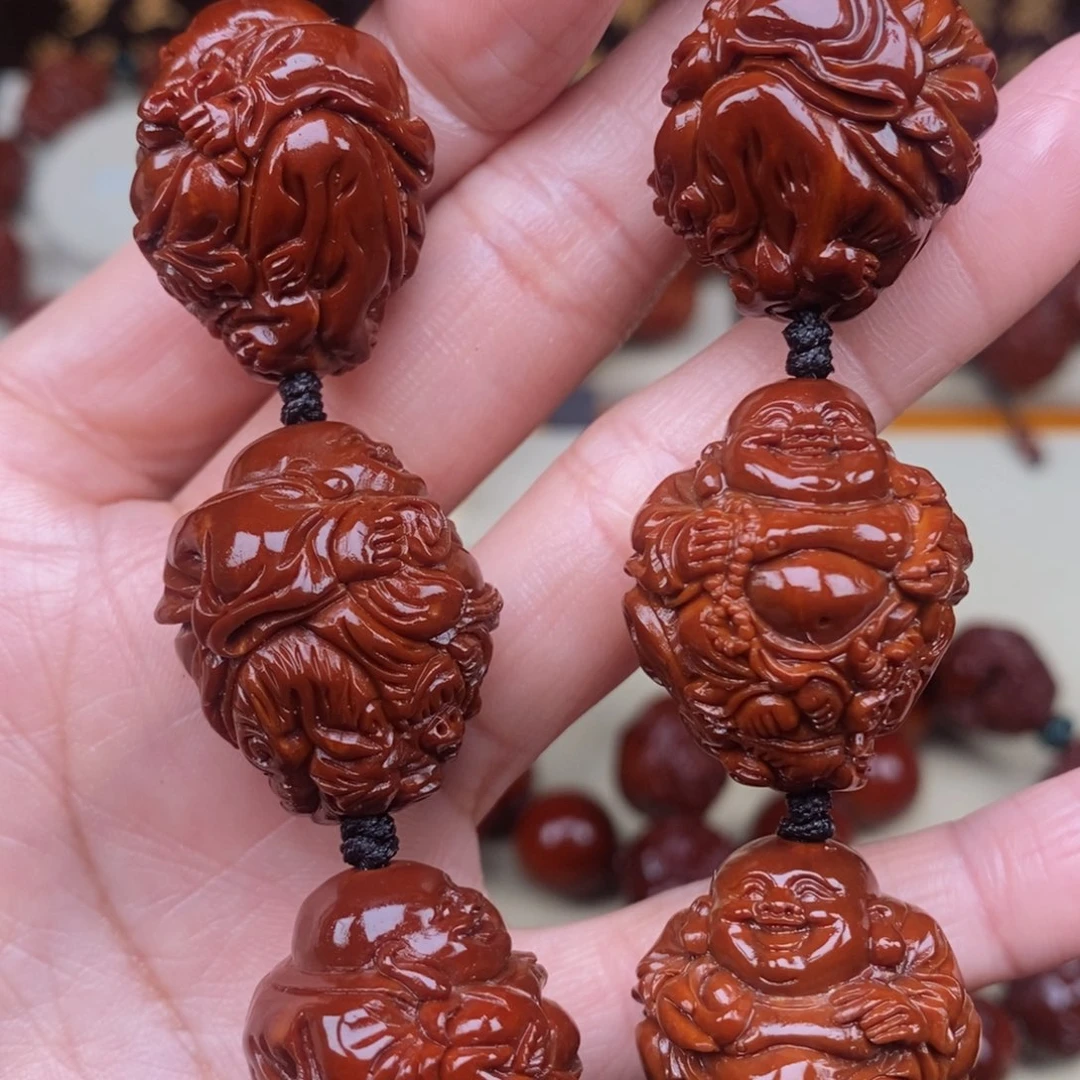 橄榄核吊坠赵**，弥勒，