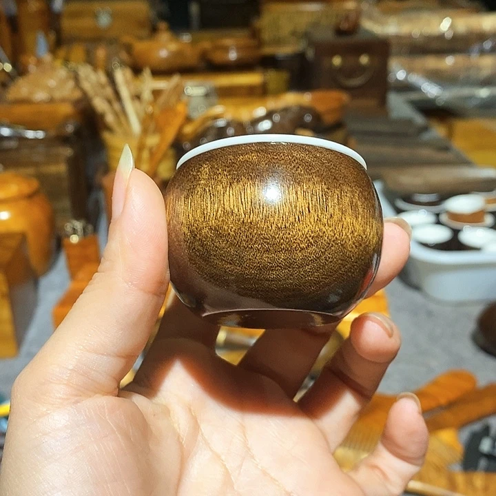 金丝楠阴沉木茶杯
