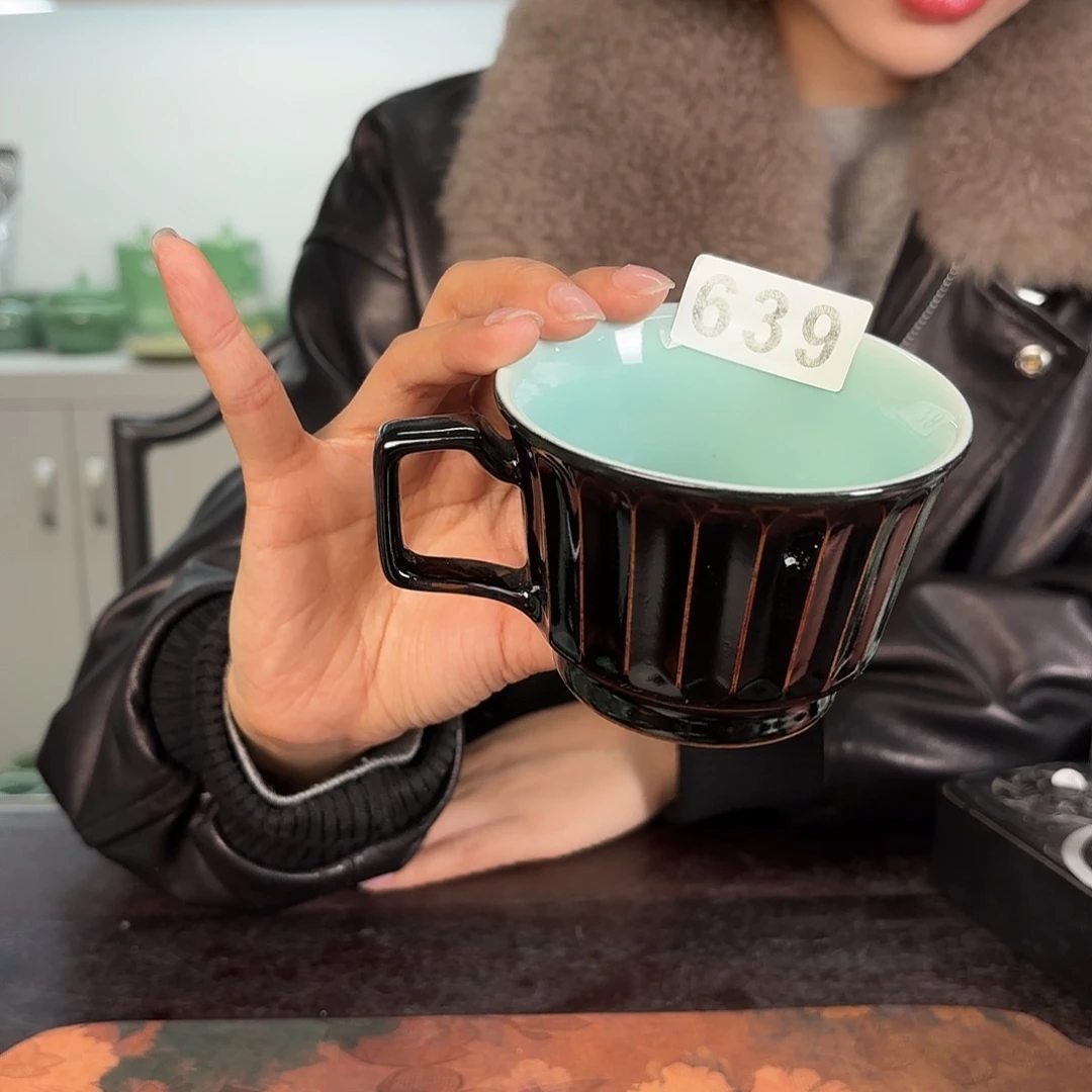 龙泉云间青瓷小米茶器