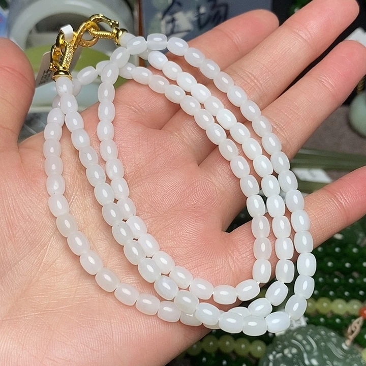 和田玉未镶嵌手链