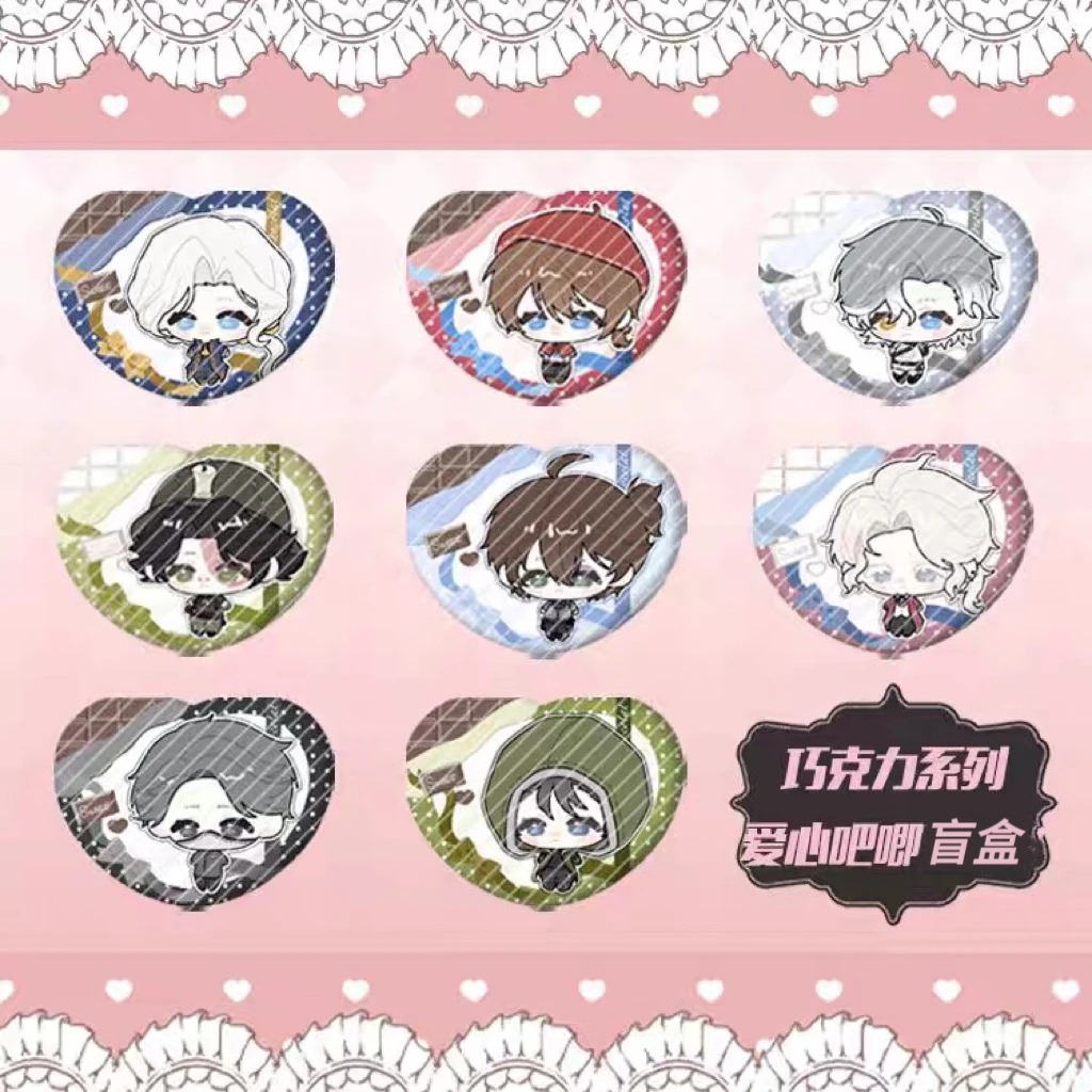 【拆盒】同人周边 巧克力系列盲盒爱心吧唧 双面拍立得直播间代拆