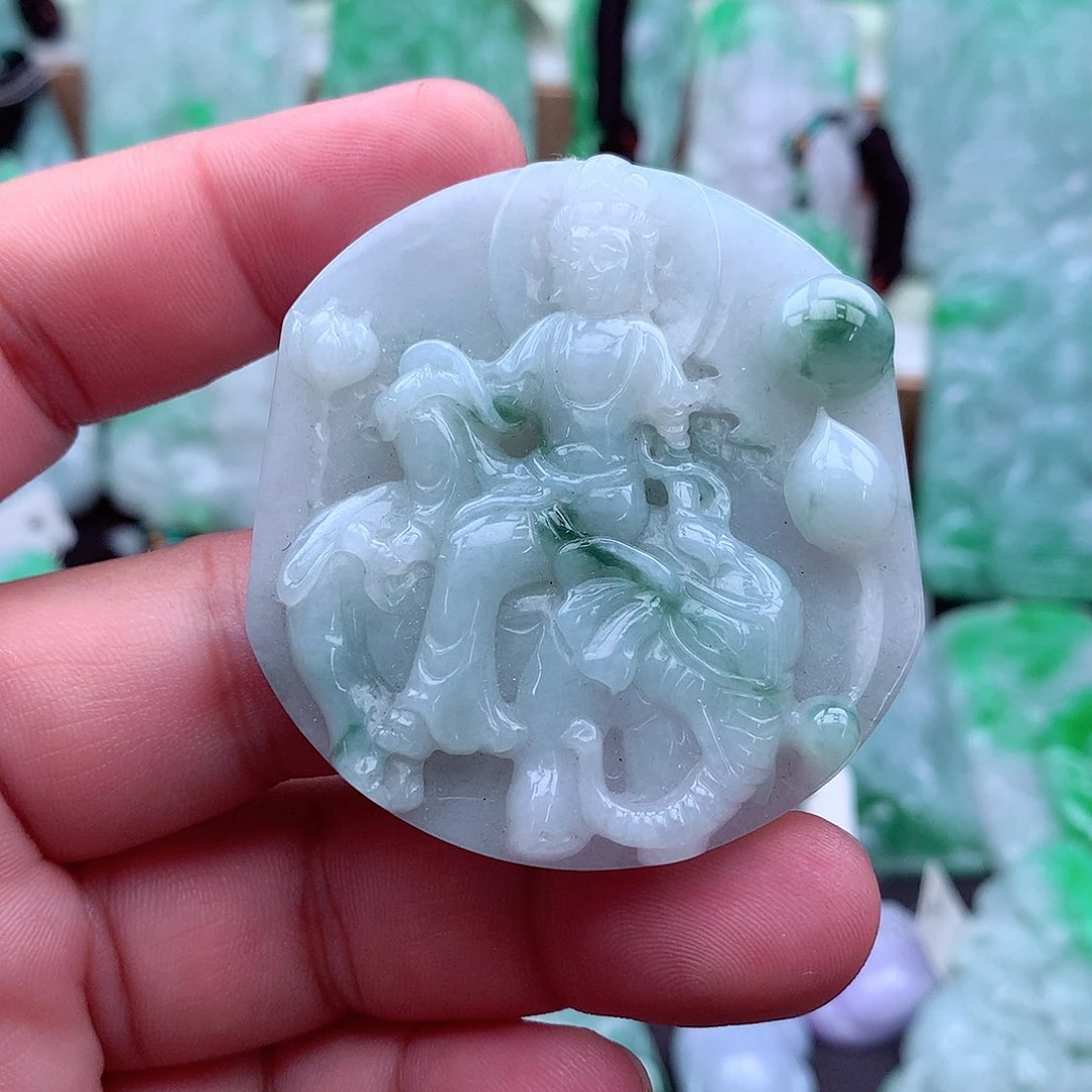 翡翠未镶嵌吊坠(不含链)