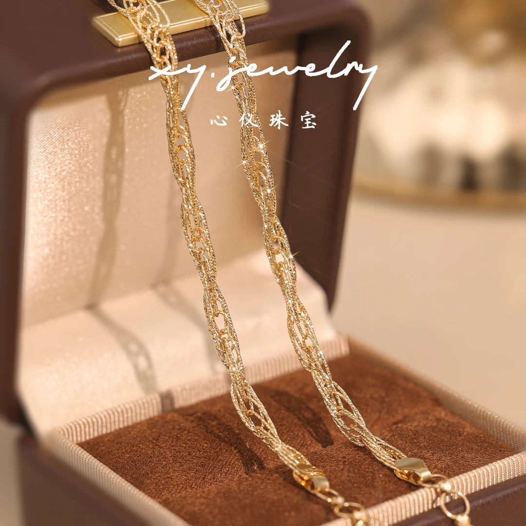 【心仪珠宝】意大利进口18K金美杜莎手链/花丝工艺/S439/多退少补