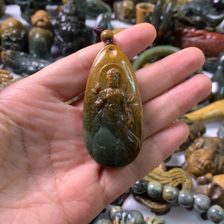 未镶嵌岫岩河磨玉（透闪石质玉）笔搁