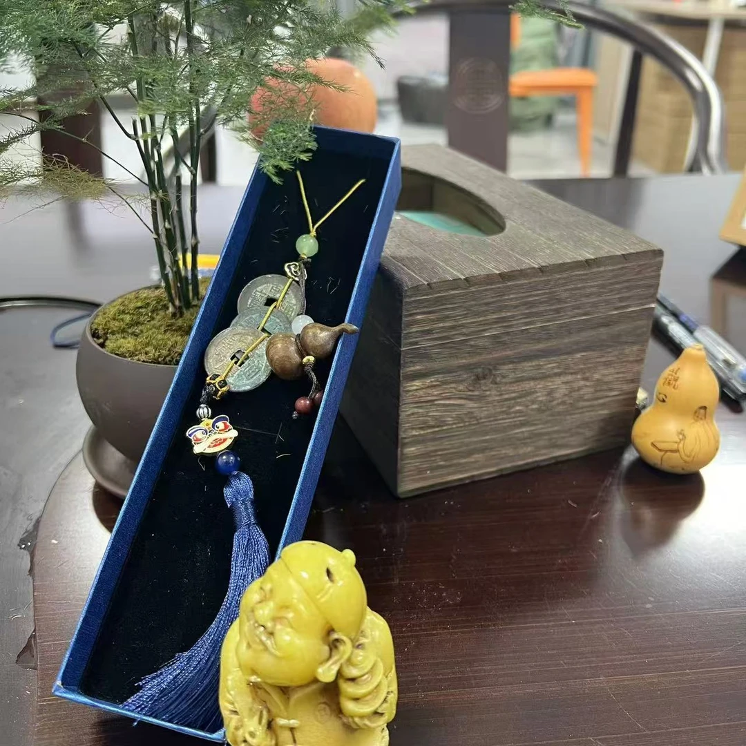 乾道嘉三帝钱汽车挂件寓意钱到家室内装饰精美车招财礼物开业挂饰