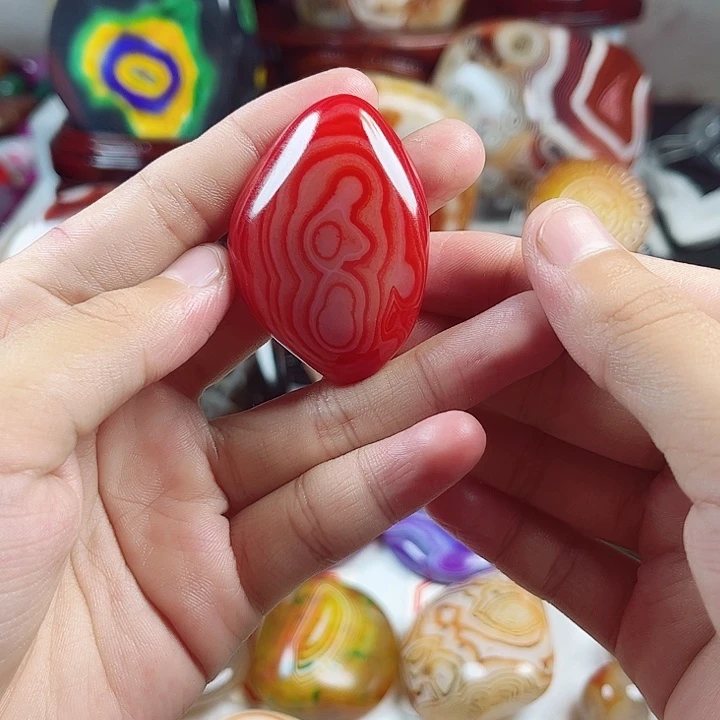 玛瑙/玉髓未镶嵌耳饰