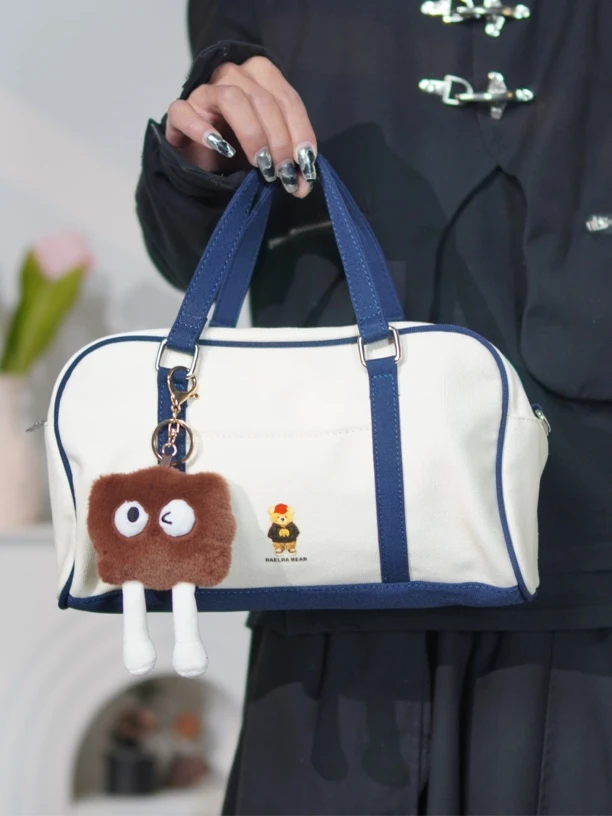 Moment hous小众设计韩系简约百搭日常休闲随意搭配手提帆布包