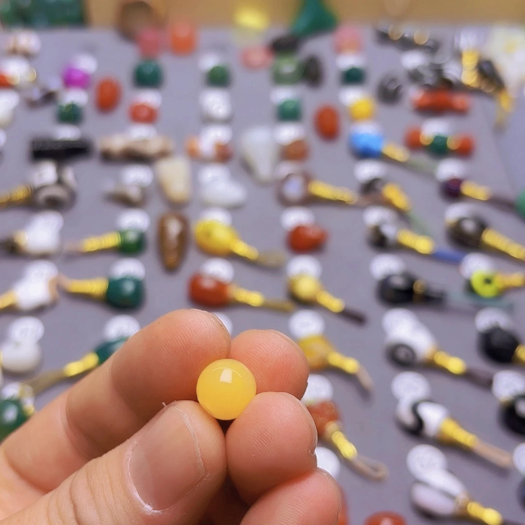 玛瑙/玉髓隔珠未镶嵌一****深