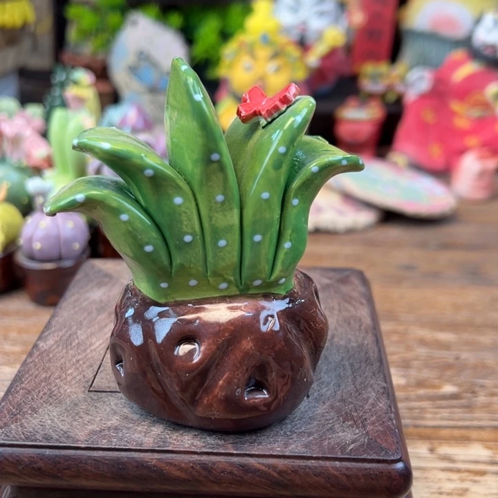 陶摆件小镇青花每日有新品