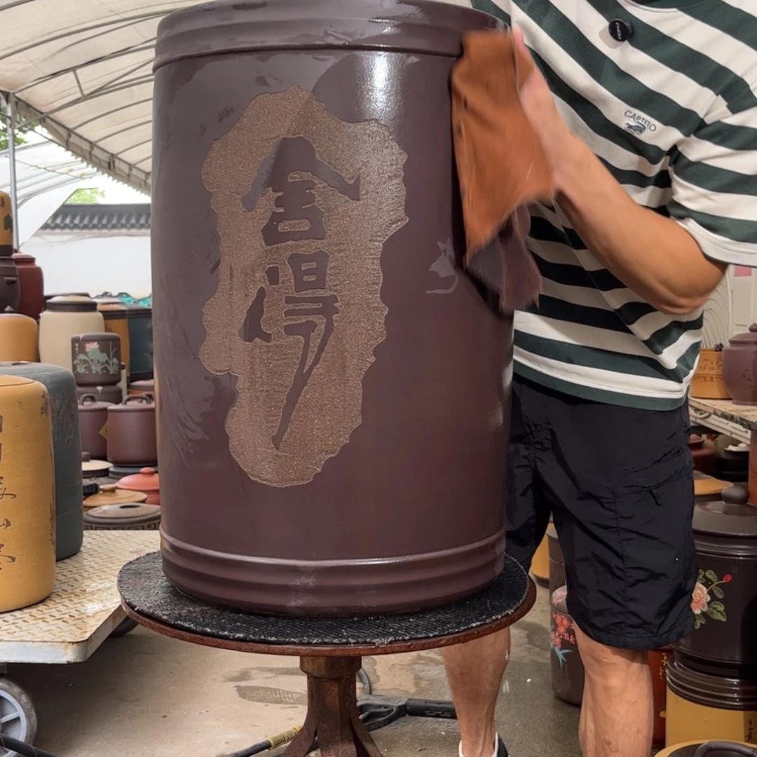 紫砂茶叶罐60 饼茶叶罐