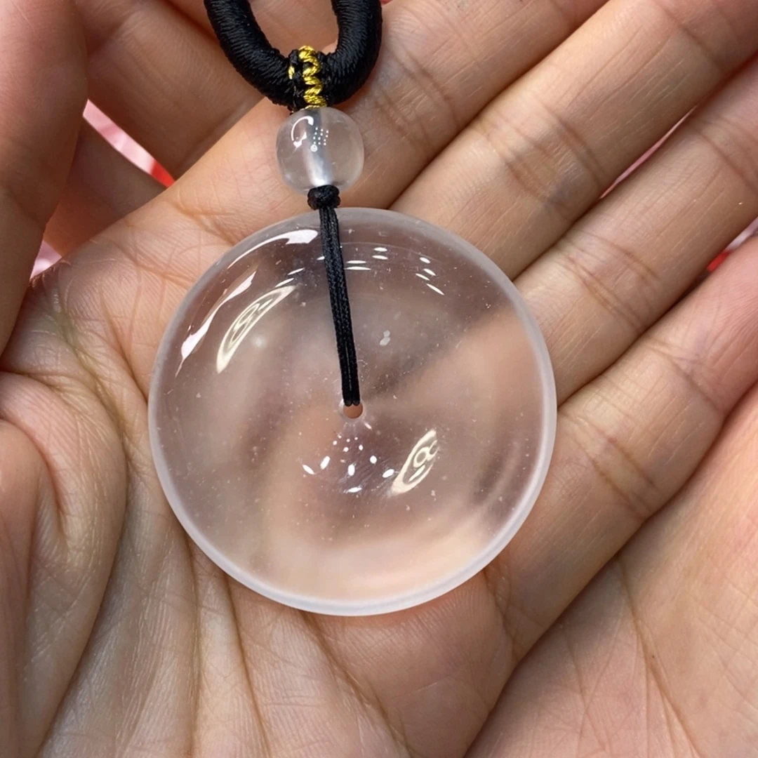 火***春石英质玉未镶嵌吊坠