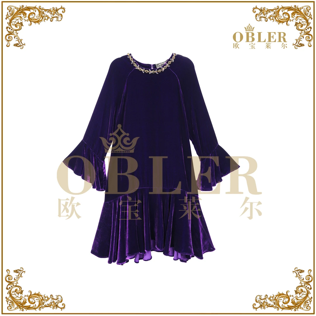 2025高定新款丝绒短款显瘦连衣裙305-24987