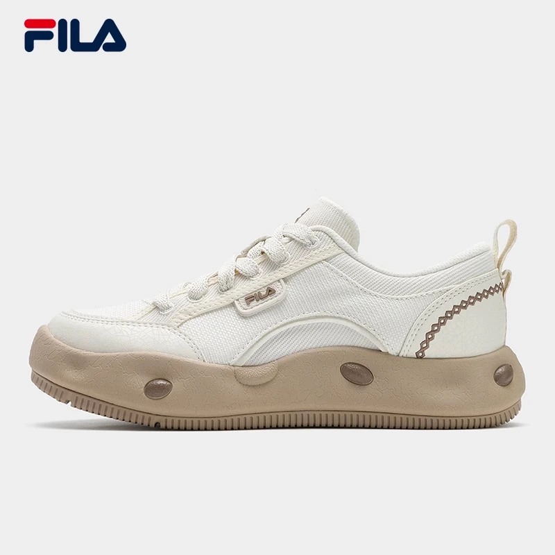 FILA斐乐【曲奇鞋】夏日漫游休闲百搭透气厚底帆布鞋F12W522301F/M