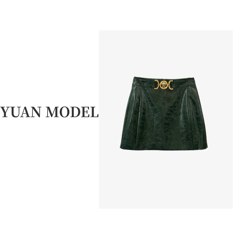 【YUAN MODEL】媛老板-时装纹路原创气质半身裙女装短裙高腰080440