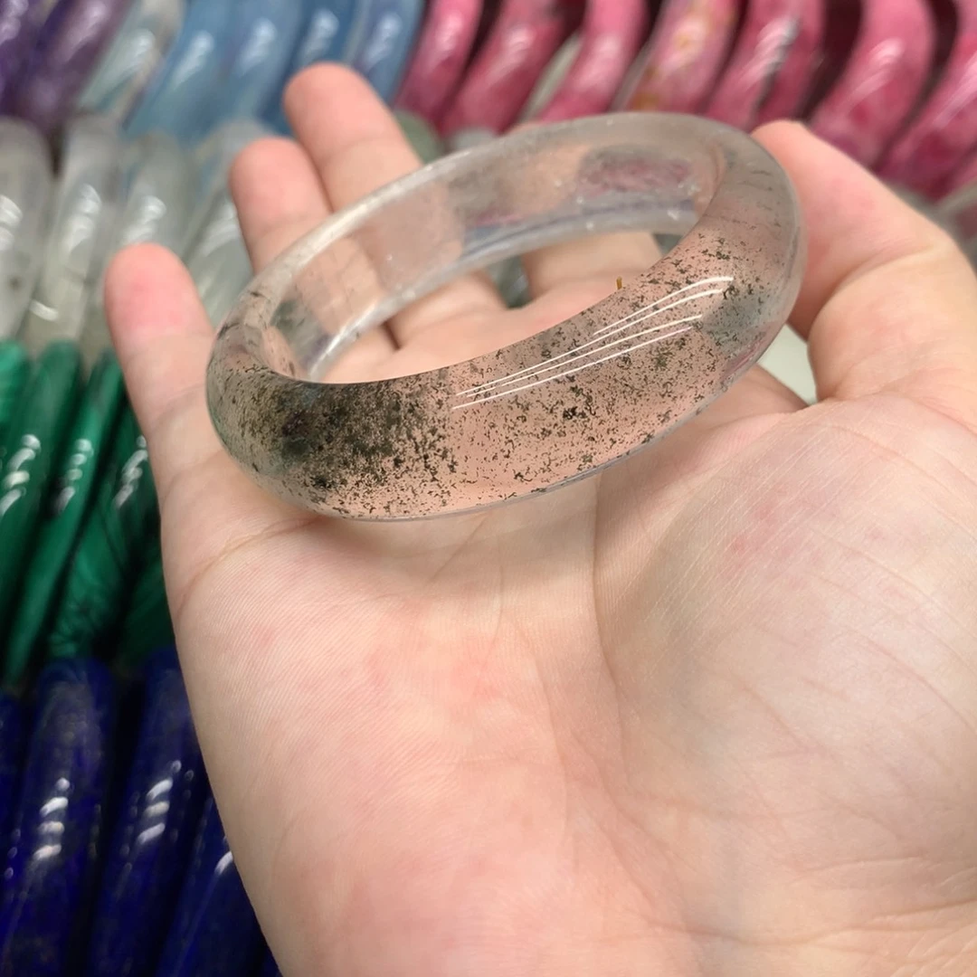 水晶手镯未镶嵌绿幽灵