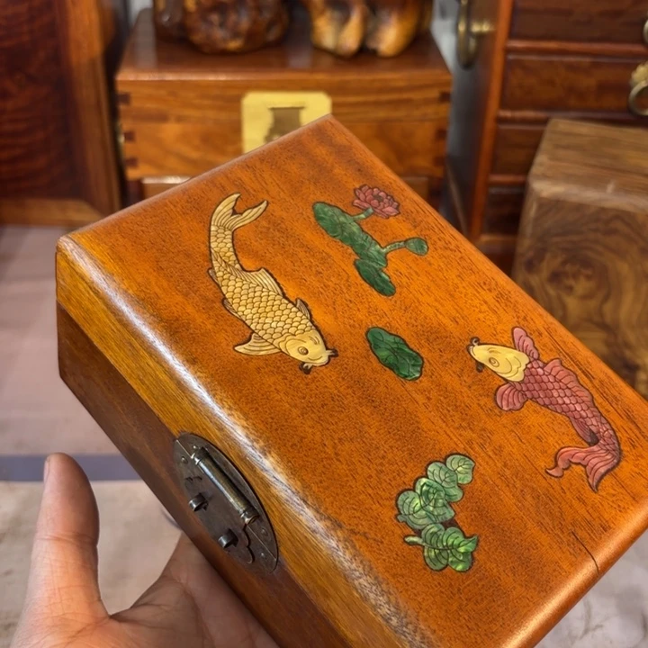 木缅甸花梨老首饰盒