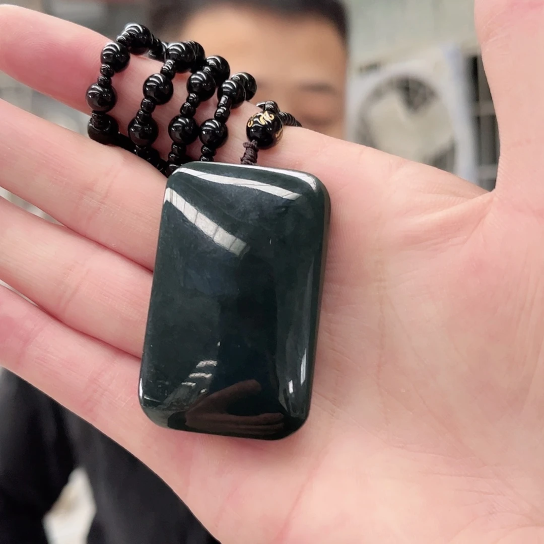 和田玉颈饰未镶嵌纯天然和田玉无事牌99