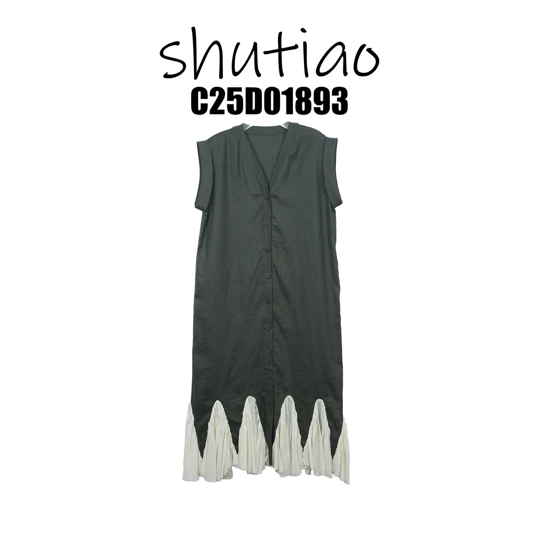 【SHUTIAO】2025夏季：新款小众设计款连衣裙C25D01893