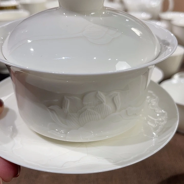 荷生钱财盖碗手工制作