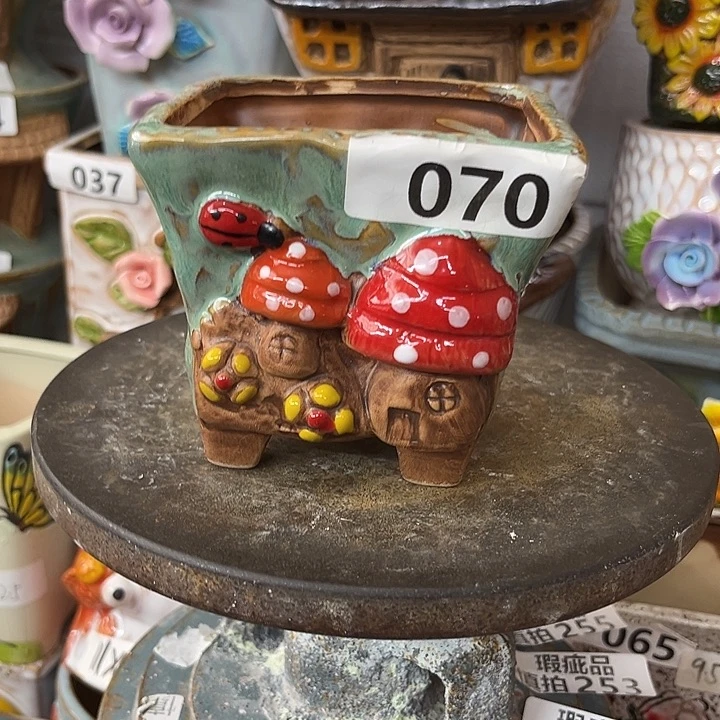 粗陶材质多肉花盆