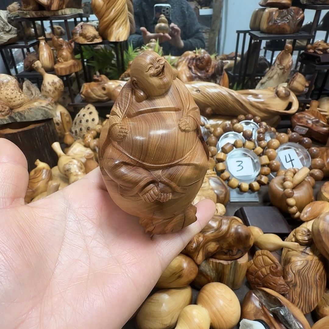 柏木（崖柏）太行崖柏陈化黑油乐乐摆件