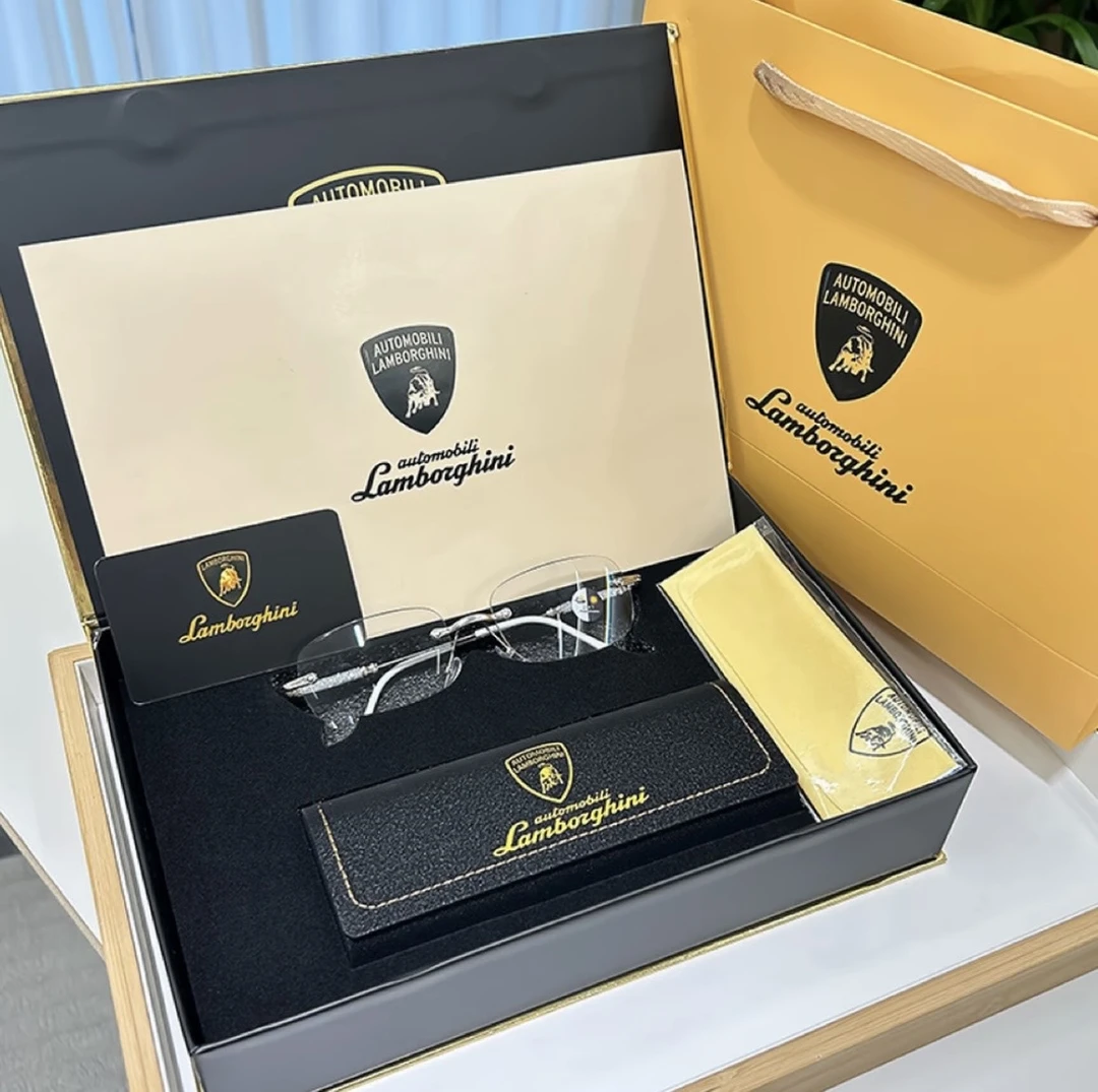 Automobililamborghi兰博基尼防蓝光无镜框老花镜【黑金款】