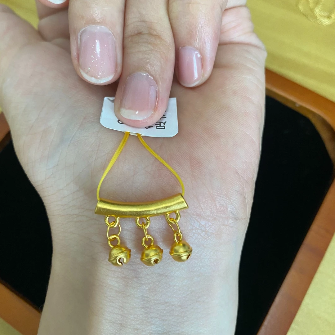 铃铛弯管足金999