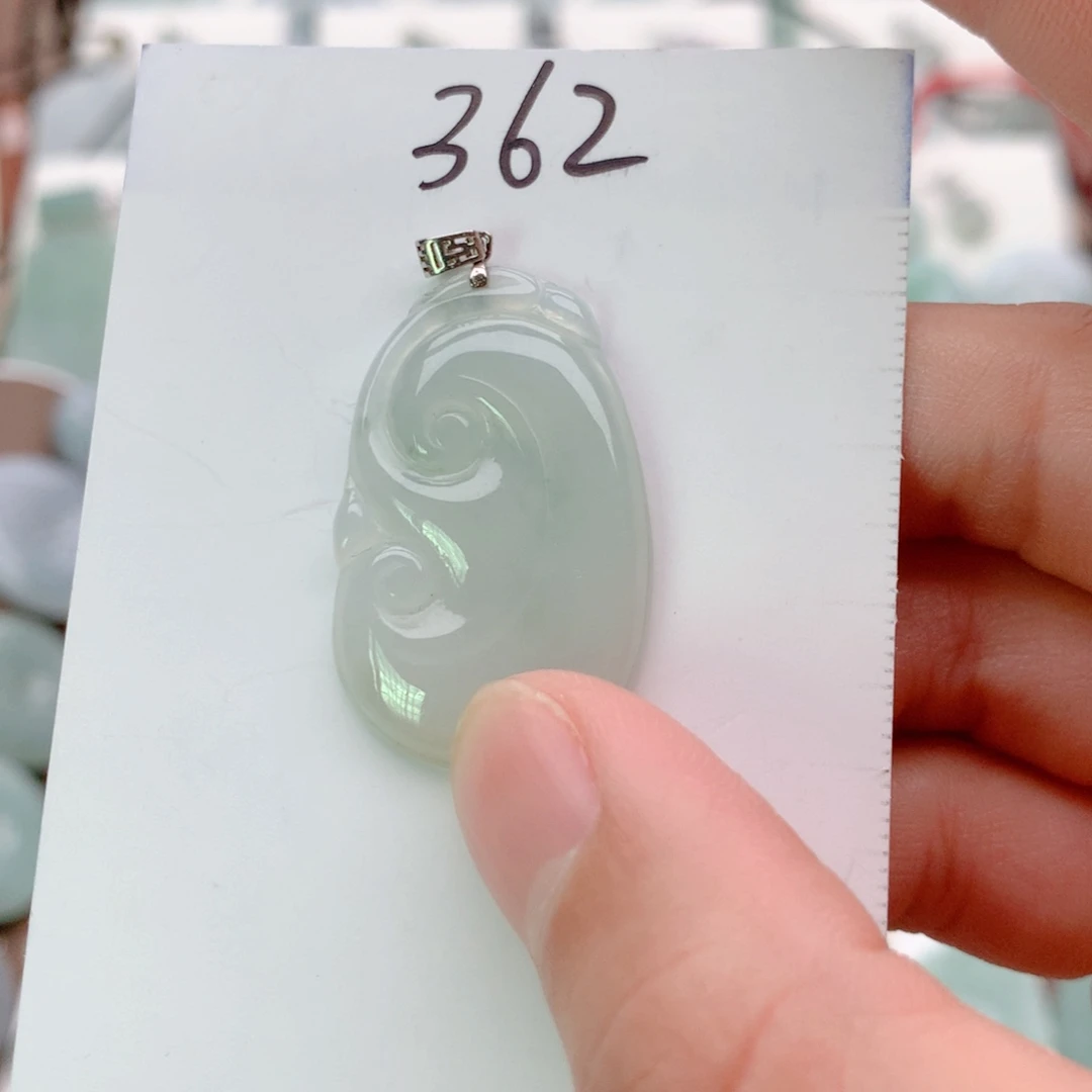 翡翠银S925镶嵌颈饰吊坠