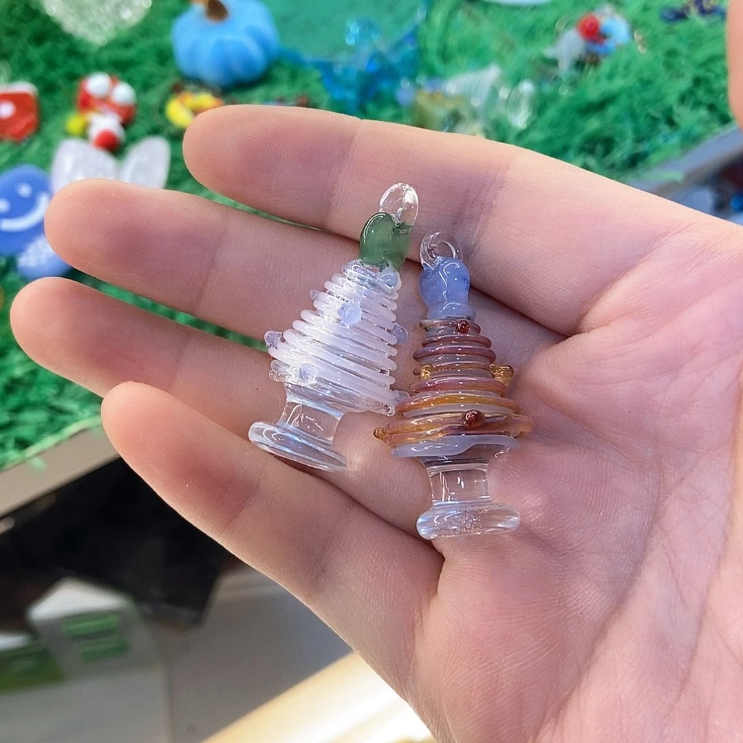 琉璃手工艺品静*圣诞树