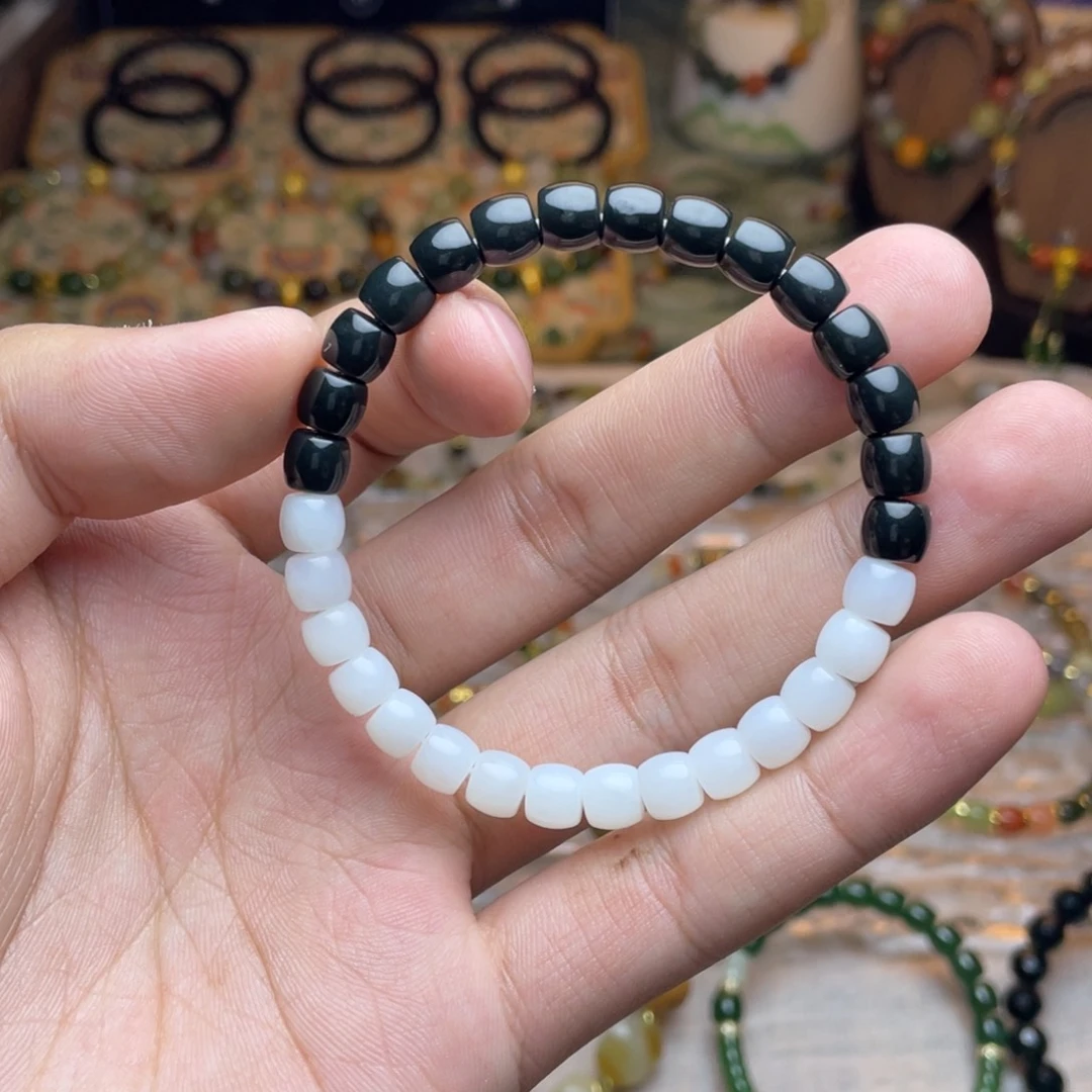 和田玉未镶嵌手链