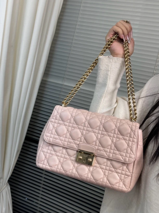 95新 DIOR/迪奥 miss樱花粉单肩包