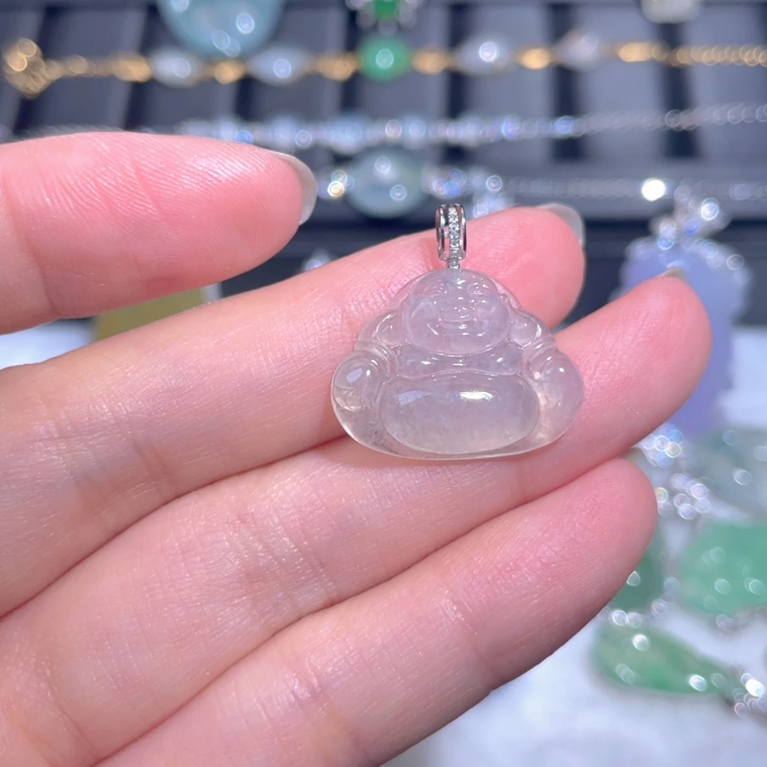 翡翠18K金镶嵌颈饰翡翠