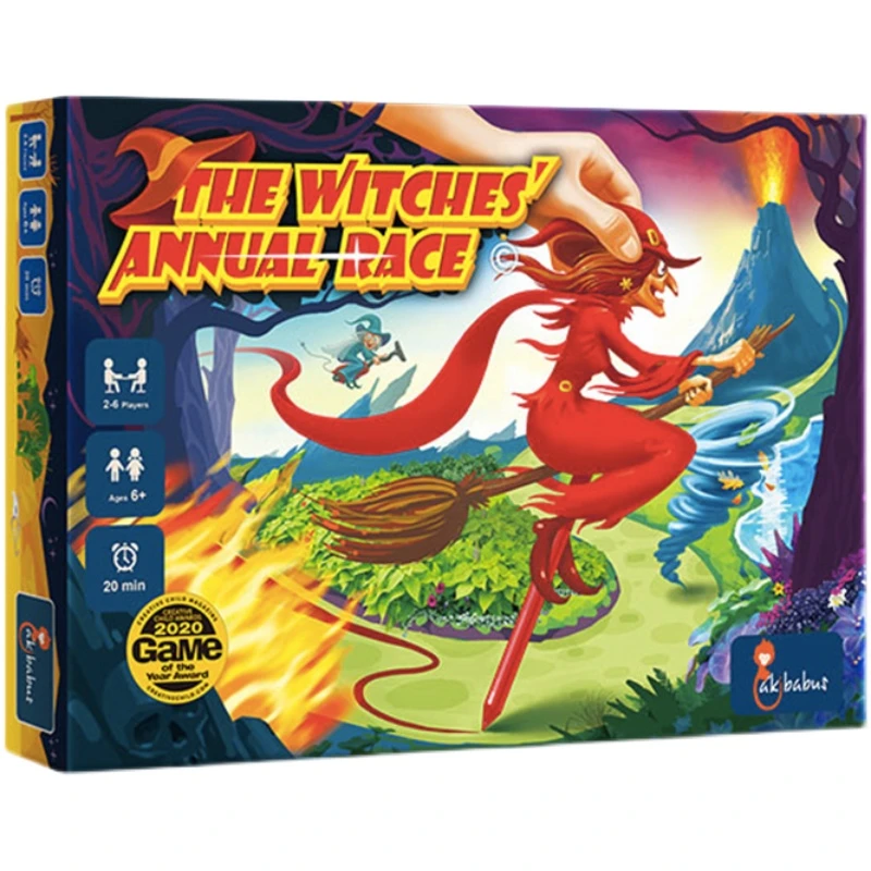 以色列foxmind 女巫落跑大赛桌游 儿童控笔训练习玩教具