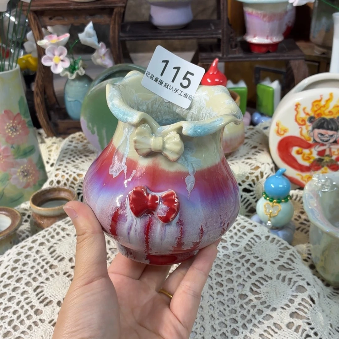 景德镇手工陶瓷花盆