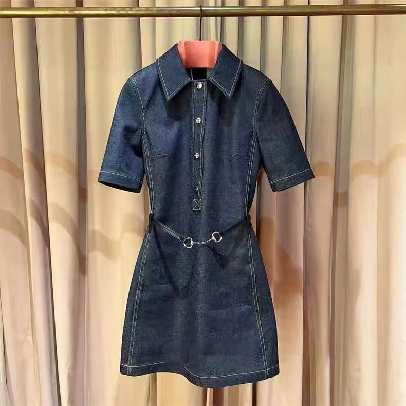 【庆哥推荐】春季新款显瘦牛仔连衣裙