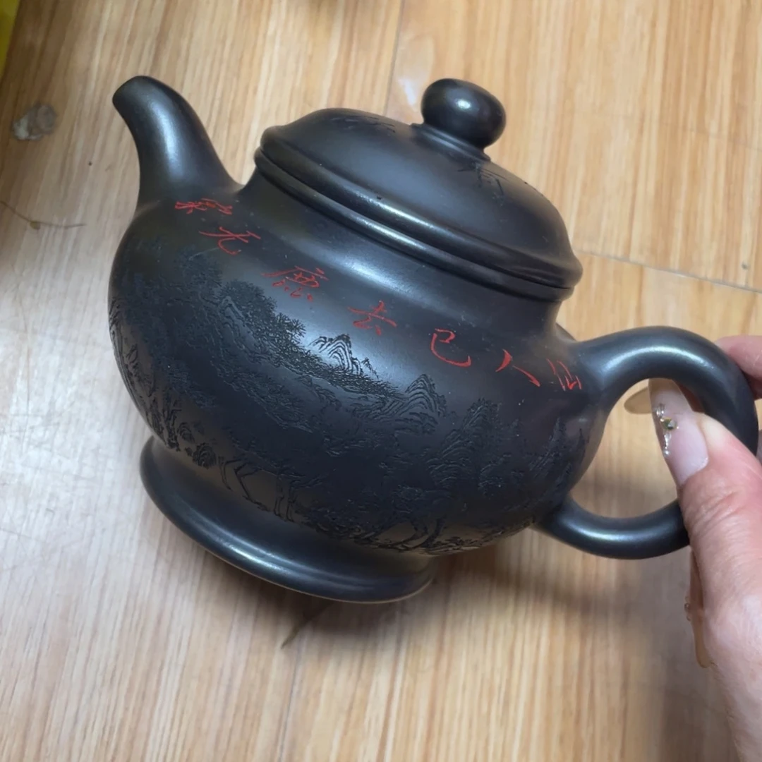 底槽青茶壶紫砂艺术作品