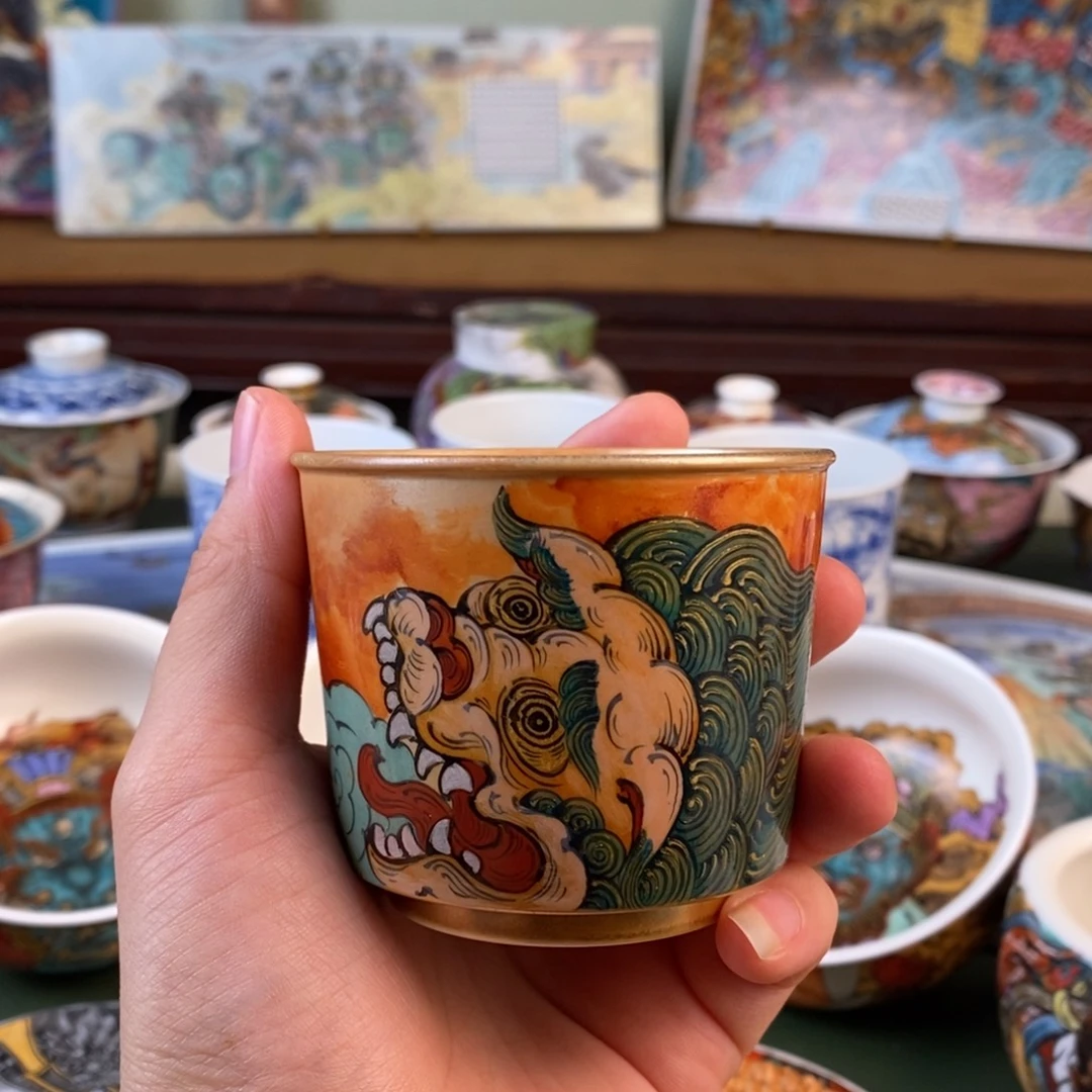 纯手工手绘陶瓷杯