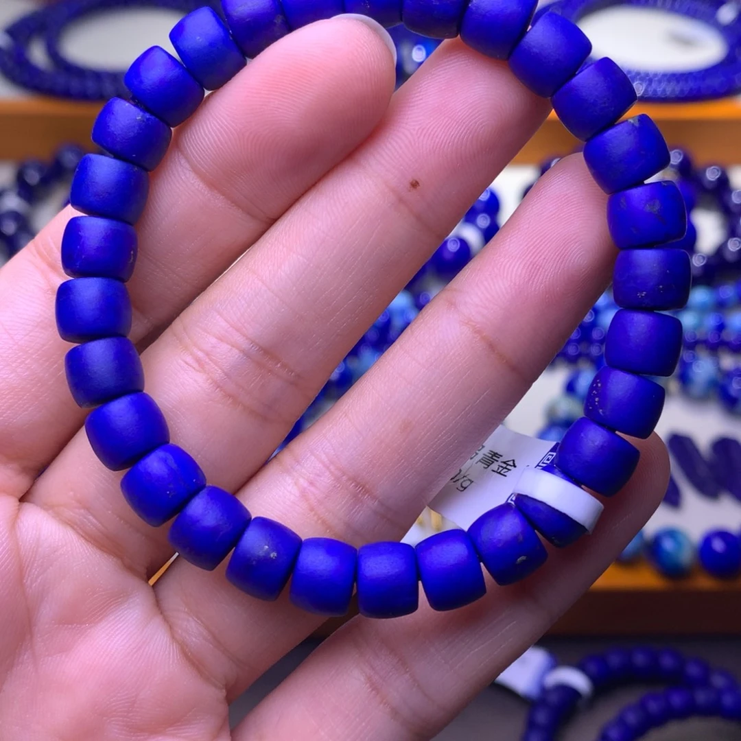 浪***女青金石未镶嵌手串8mm