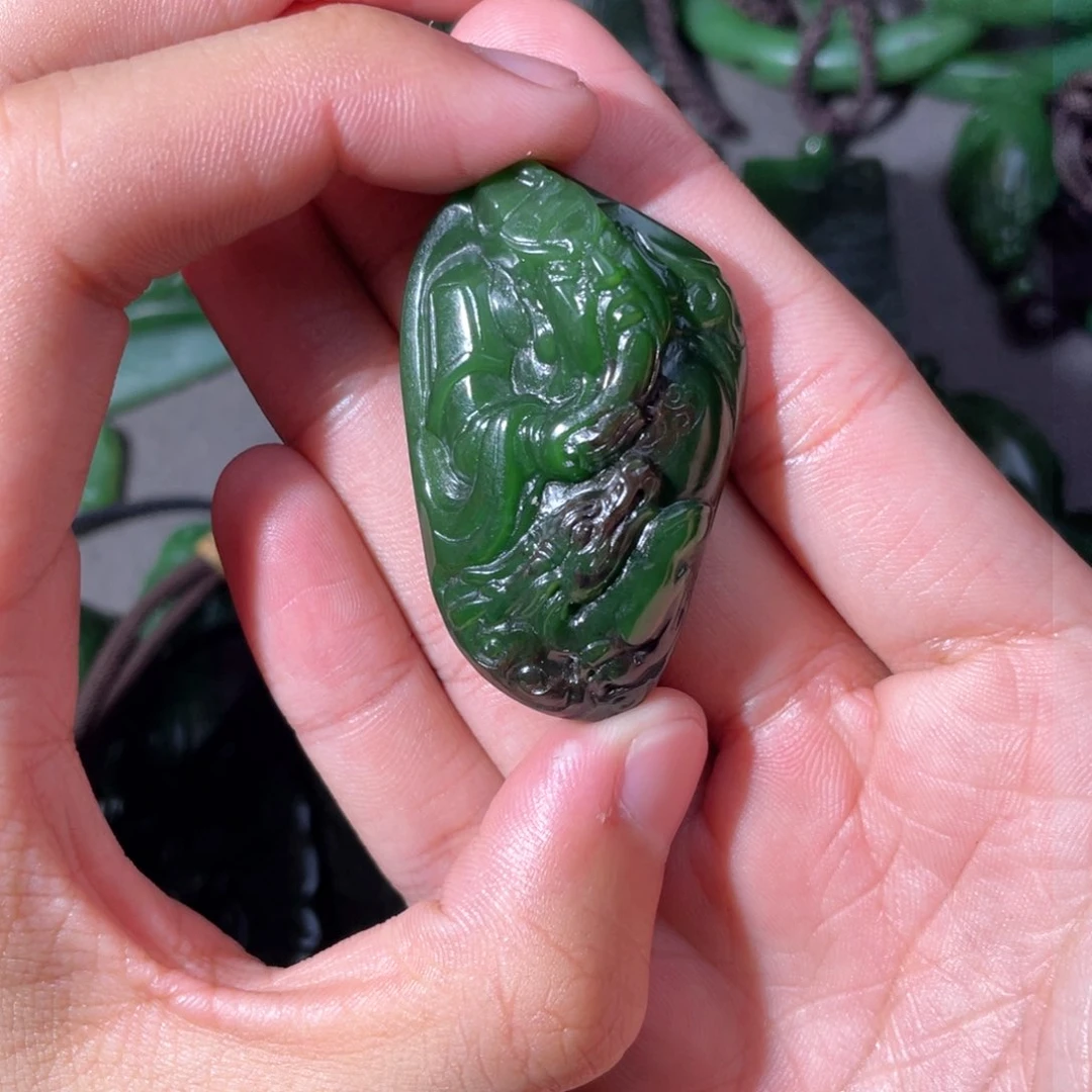 和田玉（碧玉）颈饰未镶嵌博****店