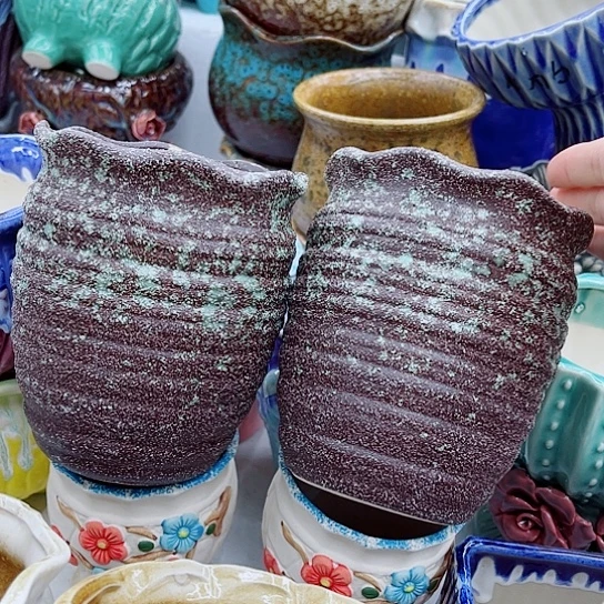 多肉绿植陶瓷花盆9.9包邮