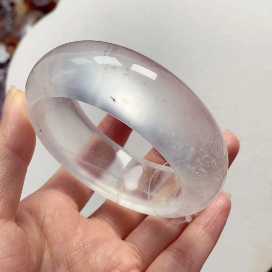 石英质玉未镶嵌手镯54-55