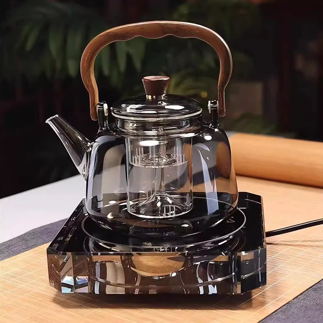 电陶炉煮茶器烧水壶大容量保温玻璃茶壶煮茶壶玻璃提梁壶家用小型