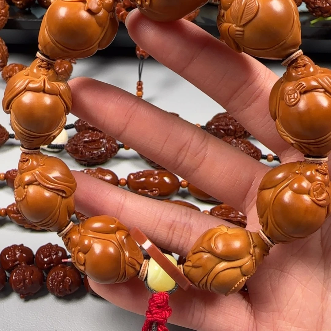 手串橄榄核油核大肚弥勒手串
