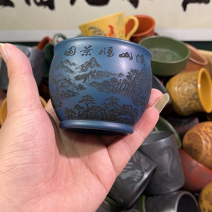 茶杯紫砂全手工紫砂主人杯